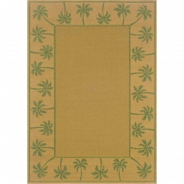 Rug, Lanai 606G6 6x9 Rectangle - Beige/ Green-Polypropylene, Sphinx By Oriental Weavers, Mfr#: L606G6190279ST